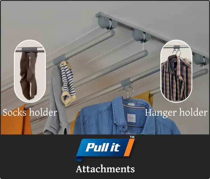 Easy Dry Pull-It System, a drying system that allows users to pull clothes out of the dryer without having to open the door.